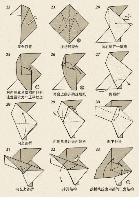 山羊折纸教程分享4