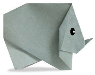 犀牛,折纸,动物折纸,