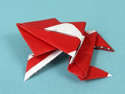 纸青蛙,动物折纸,折纸